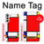 S0157 Composition Red Blue Yellow Hülle Schutzhülle Taschen für Samsung Galaxy S23 Plus