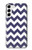 S2345 Navy Blue Shavron Zig Zag Pattern Hülle Schutzhülle Taschen für Samsung Galaxy S23 Plus