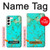 S2377 Turquoise Gemstone Texture Graphic Printed Hülle Schutzhülle Taschen für Samsung Galaxy S23 Plus