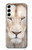 S2399 White Lion Face Hülle Schutzhülle Taschen für Samsung Galaxy S23 Plus