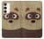 S2825 Cute Cartoon Raccoon Hülle Schutzhülle Taschen für Samsung Galaxy S23 Plus