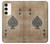 S2928 Vintage Spades Ace Card Hülle Schutzhülle Taschen für Samsung Galaxy S23 Plus
