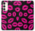 S2933 Pink Lips Kisses on Black Hülle Schutzhülle Taschen für Samsung Galaxy S23 Plus