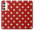 S2951 Red Polka Dots Hülle Schutzhülle Taschen für Samsung Galaxy S23 Plus
