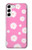 S3500 Pink Floral Pattern Hülle Schutzhülle Taschen für Samsung Galaxy S23 Plus