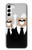 S3557 Bear in Black Suit Hülle Schutzhülle Taschen für Samsung Galaxy S23 Plus
