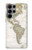 S0604 World Map Hülle Schutzhülle Taschen für Samsung Galaxy S23 Ultra