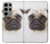 S1852 Pug Dog Hülle Schutzhülle Taschen für Samsung Galaxy S23 Ultra