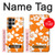 S2245 Hawaiian Hibiscus Orange Pattern Hülle Schutzhülle Taschen für Samsung Galaxy S23 Ultra