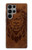 S2529 Leo Zodiac Tattoo Brown Graphic Print Hülle Schutzhülle Taschen für Samsung Galaxy S23 Ultra