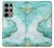 S3399 Green Marble Graphic Print Hülle Schutzhülle Taschen für Samsung Galaxy S23 Ultra