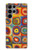 S3409 Squares Concentric Circles Hülle Schutzhülle Taschen für Samsung Galaxy S23 Ultra