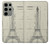 S3474 Eiffel Architectural Drawing Hülle Schutzhülle Taschen für Samsung Galaxy S23 Ultra