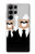 S3557 Bear in Black Suit Hülle Schutzhülle Taschen für Samsung Galaxy S23 Ultra