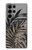 S3692 Gray Black Palm Leaves Hülle Schutzhülle Taschen für Samsung Galaxy S23 Ultra