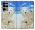 S3794 Arctic Polar Bear and Seal Paint Hülle Schutzhülle Taschen für Samsung Galaxy S23 Ultra