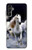 S0246 White Horse Hülle Schutzhülle Taschen für Samsung Galaxy A14 5G