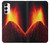 S0745 Volcano Lava Hülle Schutzhülle Taschen für Samsung Galaxy A14 5G