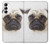 S1852 Pug Dog Hülle Schutzhülle Taschen für Samsung Galaxy A14 5G