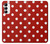 S2951 Red Polka Dots Hülle Schutzhülle Taschen für Samsung Galaxy A14 5G