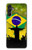 S2981 Brazil Football Soccer Hülle Schutzhülle Taschen für Samsung Galaxy A14 5G