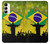 S2981 Brazil Football Soccer Hülle Schutzhülle Taschen für Samsung Galaxy A14 5G