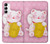 S3025 Pink Maneki Neko Lucky Cat Hülle Schutzhülle Taschen für Samsung Galaxy A14 5G
