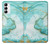 S3399 Green Marble Graphic Print Hülle Schutzhülle Taschen für Samsung Galaxy A14 5G