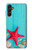 S3428 Aqua Wood Starfish Shell Hülle Schutzhülle Taschen für Samsung Galaxy A14 5G