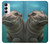S3871 Cute Baby Hippo Hippopotamus Hülle Schutzhülle Taschen für Samsung Galaxy A14 5G