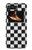 S1611 Black and White Check Chess Board Hülle Schutzhülle Taschen für Motorola Moto Razr 2022