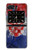 S3313 Croatia Flag Vintage Football Graphic Hülle Schutzhülle Taschen für Motorola Moto Razr 2022