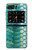 S3414 Green Snake Scale Graphic Print Hülle Schutzhülle Taschen für Motorola Moto Razr 2022