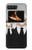 S3557 Bear in Black Suit Hülle Schutzhülle Taschen für Motorola Moto Razr 2022