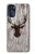 S2505 Reindeer Head Old Wood Texture Graphic Hülle Schutzhülle Taschen für Motorola Moto G 5G (2023)