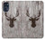 S2505 Reindeer Head Old Wood Texture Graphic Hülle Schutzhülle Taschen für Motorola Moto G 5G (2023)