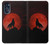 S2955 Wolf Howling Red Moon Hülle Schutzhülle Taschen für Motorola Moto G 5G (2023)