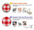 S3535 Red Gingham Hülle Schutzhülle Taschen für Motorola Moto G 5G (2023)