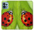 S0892 Ladybug Hülle Schutzhülle Taschen für Motorola Edge+ (2023), X40, X40 Pro, Edge 40 Pro