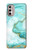 S3399 Green Marble Graphic Print Hülle Schutzhülle Taschen für Motorola Moto G Stylus 4G (2022)