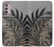 S3692 Gray Black Palm Leaves Hülle Schutzhülle Taschen für Motorola Moto G Stylus 4G (2022)