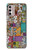 S3879 Retro Music Doodle Hülle Schutzhülle Taschen für Motorola Moto G Stylus 4G (2022)