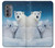 S0285 Polar Bear Family Arctic Hülle Schutzhülle Taschen für Motorola Edge (2022)