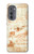 S0566 Technical Drawing Da Vinci Hülle Schutzhülle Taschen für Motorola Edge (2022)