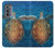 S1249 Blue Sea Turtle Hülle Schutzhülle Taschen für Motorola Edge (2022)