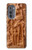 S1307 Fish Wood Carving Graphic Printed Hülle Schutzhülle Taschen für Motorola Edge (2022)