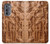 S1307 Fish Wood Carving Graphic Printed Hülle Schutzhülle Taschen für Motorola Edge (2022)