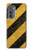 S2231 Yellow and Black Line Hazard Striped Hülle Schutzhülle Taschen für Motorola Edge (2022)