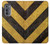 S2231 Yellow and Black Line Hazard Striped Hülle Schutzhülle Taschen für Motorola Edge (2022)
