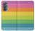S2363 Rainbow Pattern Hülle Schutzhülle Taschen für Motorola Edge (2022)